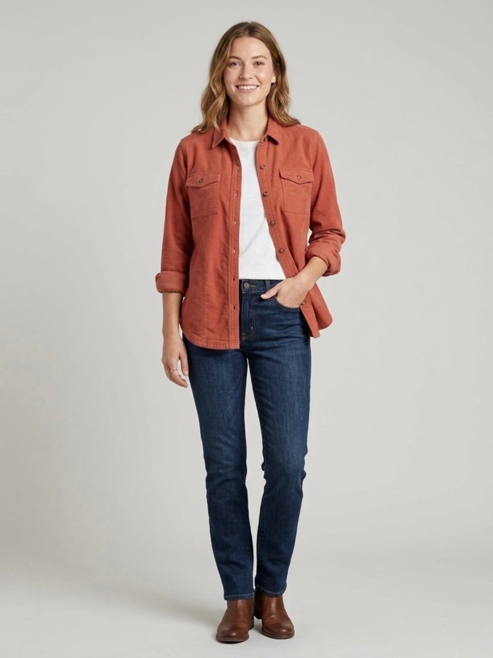 Toad&Co Women's Terracotta 100% Cotton Shirt Jacket size S